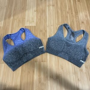 Bundle of 2 Gymshark Ombre Sports Bras sz S